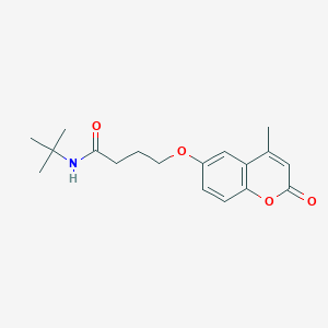 N-(tert-Butyl)-4-((4-methyl-2-oxo-2H-chromen-6-yl)oxy)butanamide