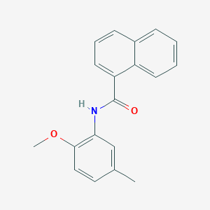 molecular formula C19H17NO2 B15075245 N-(2-methoxy-5-methylphenyl)naphthalene-1-carboxamide 