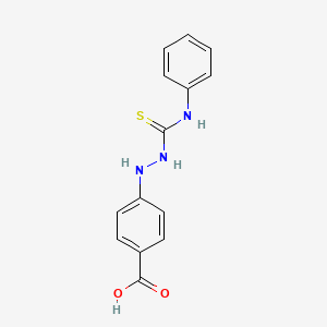 molecular formula C14H13N3O2S B15075319 1-(4-Carboxyphenyl)-4-phenyl-3-thiosemicarbazide CAS No. 97159-71-2