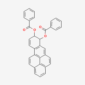 molecular formula C34H22O4 B15075370 8-(Benzoyloxy)-7,8-dihydrobenzo[def]chrysen-7-YL benzoate 