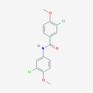 molecular formula C15H13Cl2NO3 B15075436 3-chloro-N-(3-chloro-4-methoxyphenyl)-4-methoxybenzamide CAS No. 853315-10-3