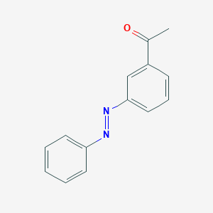 molecular formula C14H12N2O B15075442 1-(3-Phenyldiazenylphenyl)ethanone CAS No. 4865-93-4