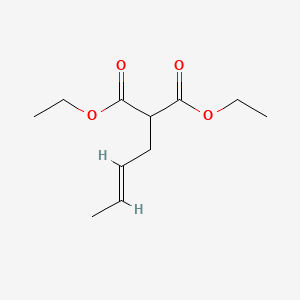 molecular formula C11H18O4 B15075448 Diethyl 2-[(2E)-2-butenyl]malonate 