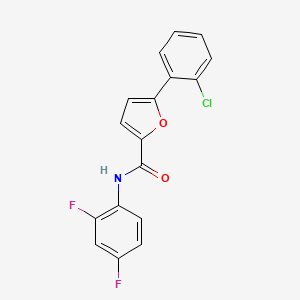 molecular formula C17H10ClF2NO2 B15075454 5-(2-Chlorophenyl)-N-(2,4-difluorophenyl)-2-furamide CAS No. 853331-40-5