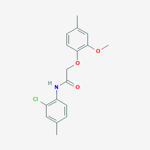 molecular formula C17H18ClNO3 B15075492 N-(2-chloro-4-methylphenyl)-2-(2-methoxy-4-methylphenoxy)acetamide CAS No. 851470-50-3