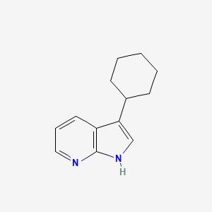 molecular formula C13H16N2 B1507551 3-Cyclohexyl-1H-pyrrolo[2,3-b]pyridine 
