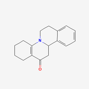 molecular formula C17H19NO B15075523 1,2,3,4,6,7,11b,12-Octahydro-13h-isoquino[2,1-a]quinolin-13-one CAS No. 4155-70-8