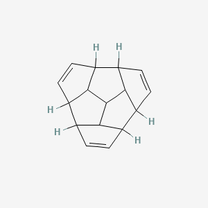 molecular formula C16H16 B15075536 1,6-Ethenocyclopenta[cd]pentaleno[2,1,6-gha]pentalene,1,1a,3a,3b,5a,5b,6,6a,6b,6c-decahydro- CAS No. 66081-13-8