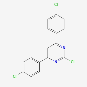 molecular formula C16H9Cl3N2 B15075548 2-Chloro-4,6-bis(4-chlorophenyl)pyrimidine 