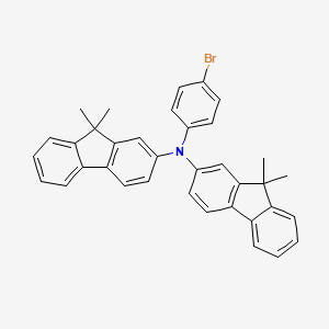 molecular formula C36H30BrN B1507556 4-溴-N,N-双(9,9-二甲基-9H-芴-2-基)苯胺 CAS No. 313050-71-4