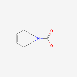 molecular formula C8H11NO2 B15075585 Methyl 7-azabicyclo[4.1.0]hept-3-ene-7-carboxylate CAS No. 412273-76-8