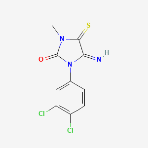 molecular formula C10H7Cl2N3OS B15075599 1-(3,4-Dichlorophenyl)-5-imino-3-methyl-4-thioxoimidazolidin-2-one 