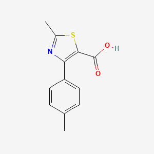 molecular formula C12H11NO2S B1507562 2-Methyl-4-(p-tolyl)thiazole-5-carboxylic acid 