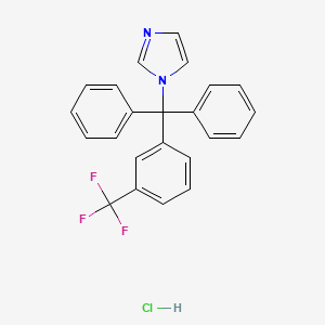 molecular formula C23H18ClF3N2 B15075627 1-(3-(Trifluoromethyl)trityl)imidazole hydrochloride CAS No. 200933-15-9