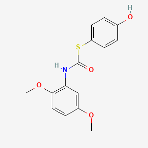 S-(4-Hydroxyphenyl) N-(2,5-dimethoxyphenyl)thiocarbamate