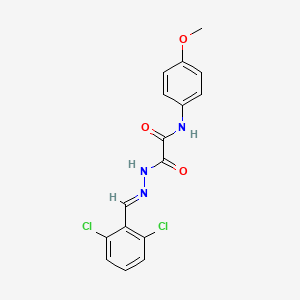 2-(2-(2,6-Dichlorobenzylidene)hydrazino)-N-(4-methoxyphenyl)-2-oxoacetamide