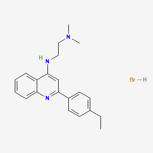 N1-(2-(4-Ethylphenyl)quinolin-4-yl)-N2,N2-dimethylethane-1,2-diamine hydrobromide