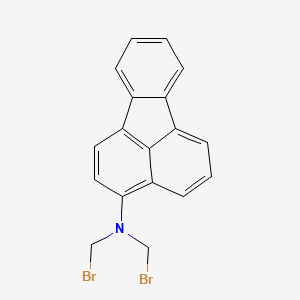 N,N-bis(bromomethyl)fluoranthen-3-amine