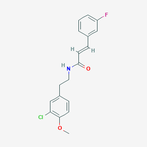 N-(2-(3-Chloro-4-methoxyphenyl)ethyl)-3-(3-fluorophenyl)-2-propenamide