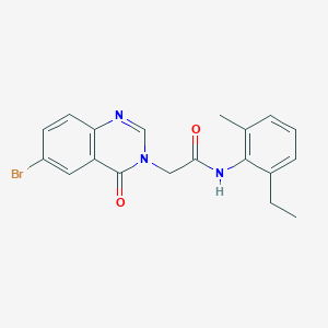 2-(6-Bromo-4-oxoquinazolin-3(4H)-yl)-N-(2-ethyl-6-methylphenyl)acetamide