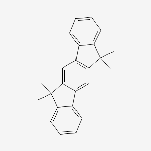 molecular formula C24H22 B1507575 6,6,12,12-Tetramethyl-6,12-dihydroindeno[1,2-b]fluorene CAS No. 872705-63-0