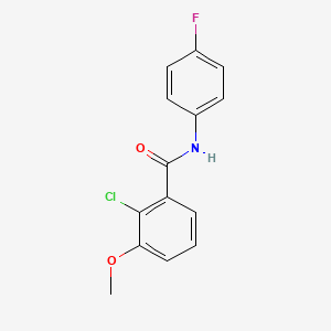 2-chloro-N-(4-fluorophenyl)-3-methoxybenzamide