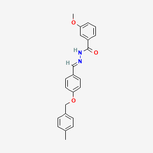 3-Methoxy-N'-(4-((4-methylbenzyl)oxy)benzylidene)benzohydrazide