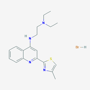 molecular formula C19H25BrN4S B15075805 N1,N1-Diethyl-N2-(2-(4-methylthiazol-2-yl)quinolin-4-yl)ethane-1,2-diamine hydrobromide CAS No. 853333-54-7