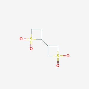 molecular formula C6H10O4S2 B15075816 2,3'-Bithietane 1,1,1',1'-tetraoxide CAS No. 17471-12-4
