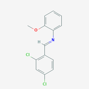 molecular formula C14H11Cl2NO B15075823 N-(2,4-Dichlorobenzylidene)-O-anisidine CAS No. 63462-37-3