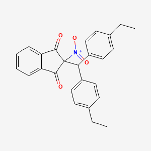 2-[bis(4-ethylphenyl)methyl]-2-nitro-1H-indene-1,3(2H)-dione