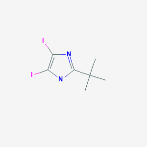 2-t-butyl-4,5-diiodo-1-methyl-1H-imidazole