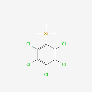 Silane, trimethyl(pentachlorophenyl)-