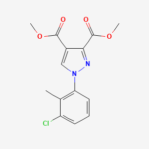 Dimethyl 1-(3-chloro-2-methylphenyl)-1H-pyrazole-3,4-dicarboxylate