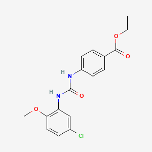 Ethyl 4-{[(5-chloro-2-methoxyphenyl)carbamoyl]amino}benzoate