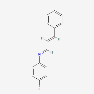 N-(4-fluorophenyl)-N-[(E,2E)-3-phenyl-2-propenylidene]amine