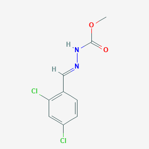 Methyl N-(2,4-dichlorobenzylideneamino)carbamate