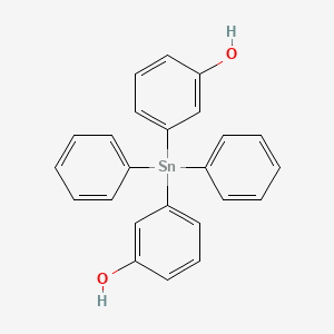 molecular formula C24H20O2Sn B15075968 3,3'-(Diphenylstannylene)diphenol CAS No. 115051-37-1