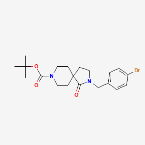 2,8-Diazaspiro[4.5]decane-8-carboxylic acid, 2-[(4-bromophenyl)methyl]-1-oxo-, 1,1-dimethylethyl ester