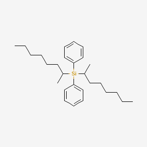 Bis(1-methylheptyl)diphenylsilane