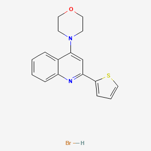 4-(4-Morpholinyl)-2-(2-thienyl)quinoline hydrobromide