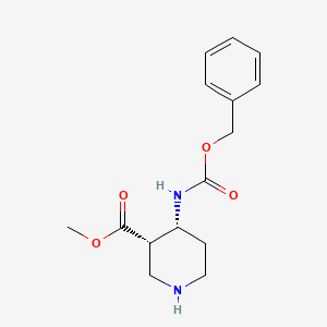 methyl (3S,4R)-4-{[(benzyloxy)carbonyl]amino}piperidine-3-carboxylate