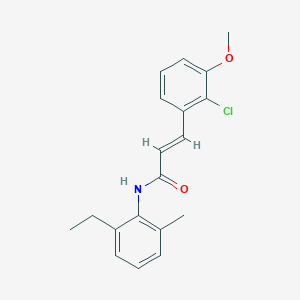 3-(2-Chloro-3-methoxyphenyl)-N-(2-ethyl-6-methylphenyl)-2-propenamide