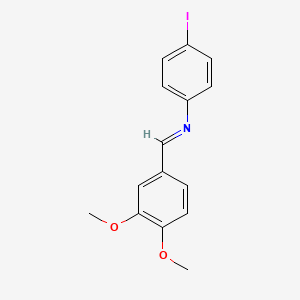 N-(3,4-Dimethoxybenzylidene)-4-iodoaniline