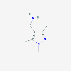 molecular formula C7H13N3 B150761 (1,3,5-三甲基-1H-吡唑-4-基)甲胺 CAS No. 352018-93-0