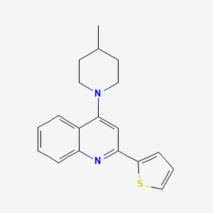 4-(4-Methyl-1-piperidinyl)-2-(2-thienyl)quinoline