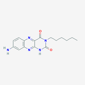 8-Amino-3-hexyl-1H-benzo[g]pteridine-2,4-dione