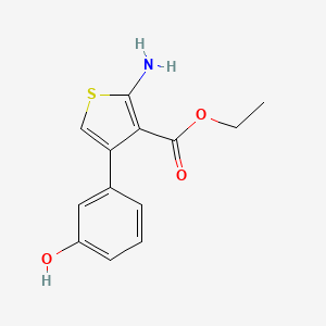 molecular formula C13H13NO3S B15076125 Ethyl 2-amino-4-(3-hydroxyphenyl)thiophene-3-carboxylate CAS No. 849659-42-3