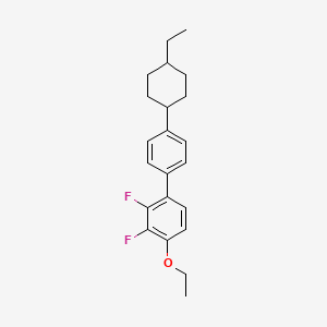 molecular formula C22H26F2O B1507613 4-乙氧基-4'-(4-乙基环己基)-2,3-二氟联苯 CAS No. 323178-01-4