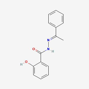 2-hydroxy-N'-[(1E)-1-phenylethylidene]benzohydrazide